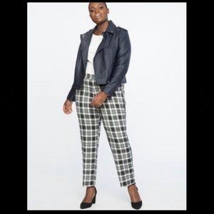 Eloquii Black White Plaid Pants NWT Sz 18